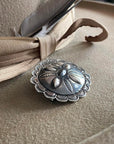 Sterling Repoussé Concho Pin