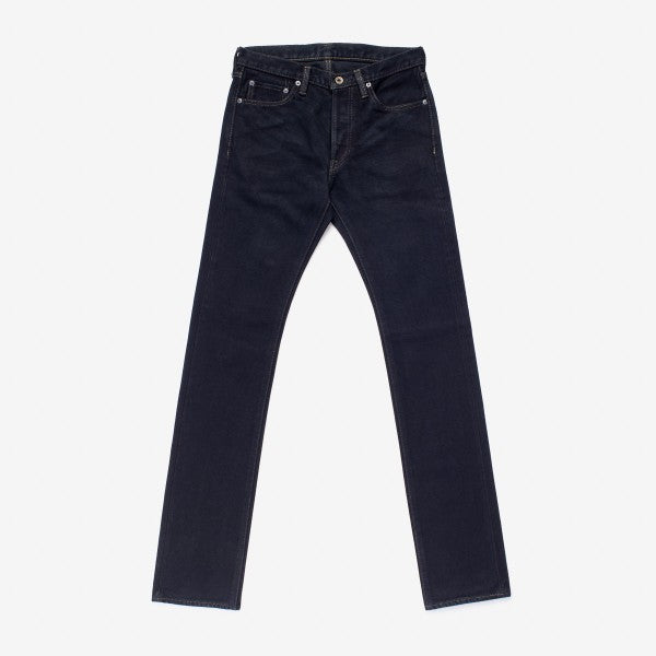 IH-555S-21od 21oz Selvedge Denim Super Slim Cut Jeans - Indigo Overdyed Black