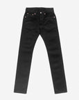 14oz Selvedge Denim Slim Tapered Cut Jeans - Black/Black IH-777S-142bb