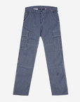 10.5oz Narrow Stripe Hickory Cargo Pants - Indigo IH-739-IND