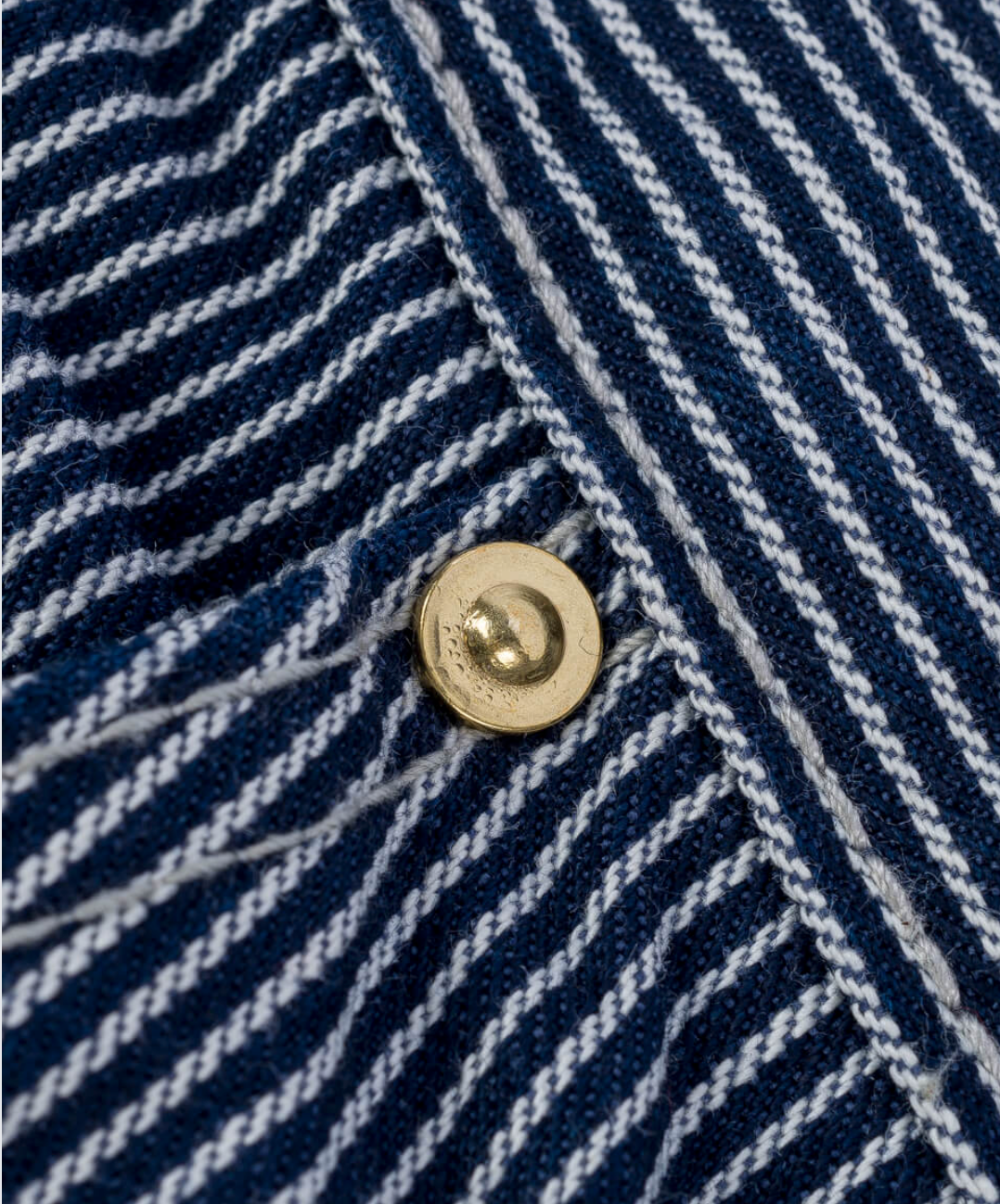 10.5oz Narrow Stripe Hickory Cargo Pants - Indigo IH-739-IND