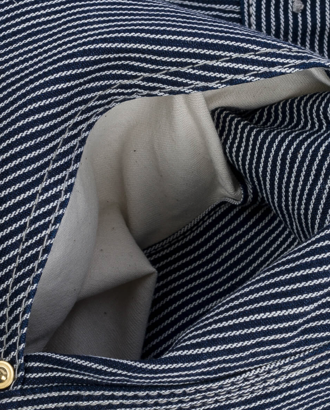 10.5oz Narrow Stripe Hickory Cargo Pants - Indigo IH-739-IND