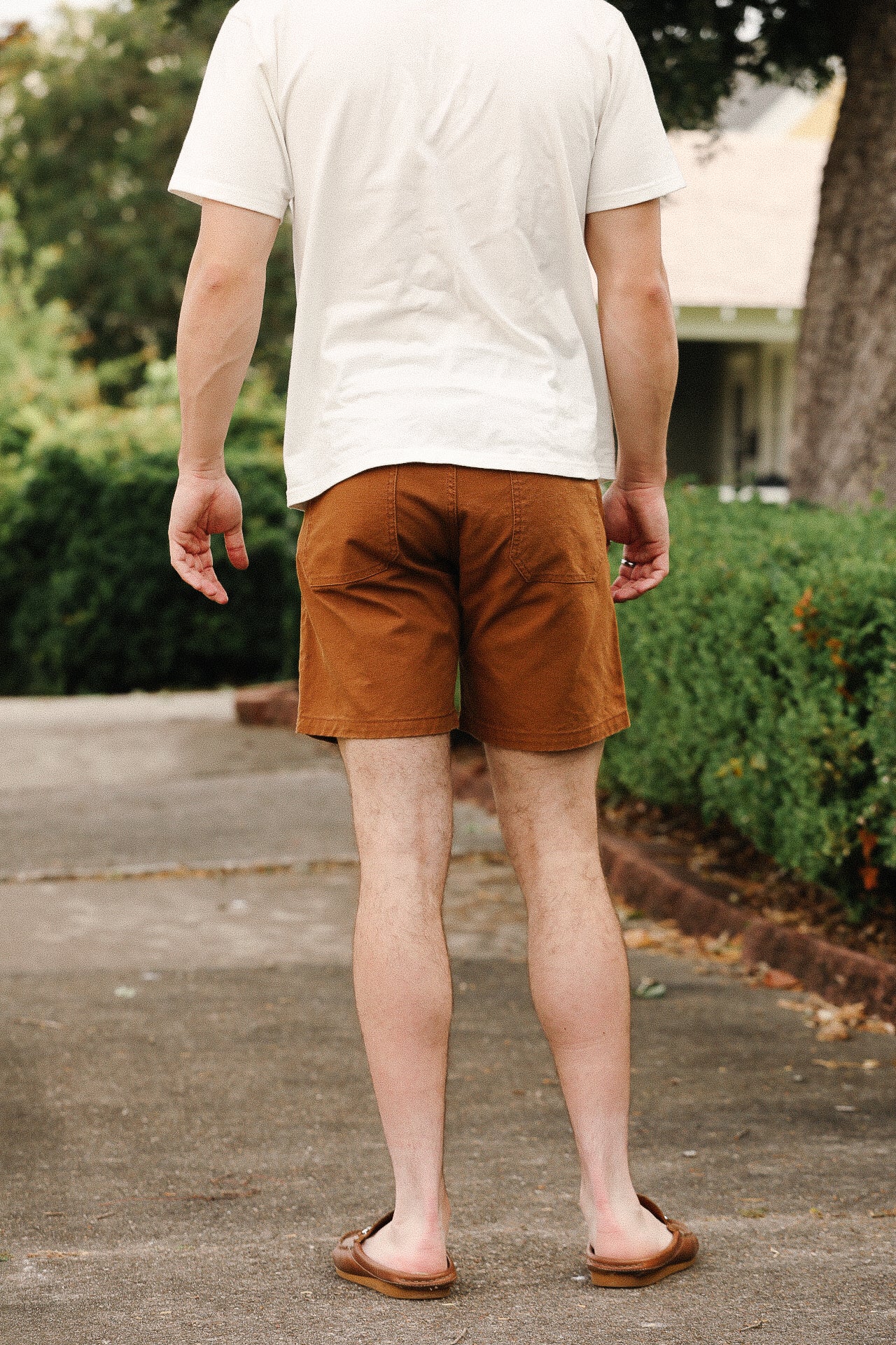 10oz Double Front Duck Shorts - Brown IH-742-BRN