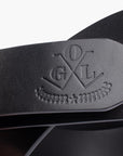 OGL Double Prong Garrison Buckle Leather Belt - Black OGL-BELT-FULL-DPGAR-BLK