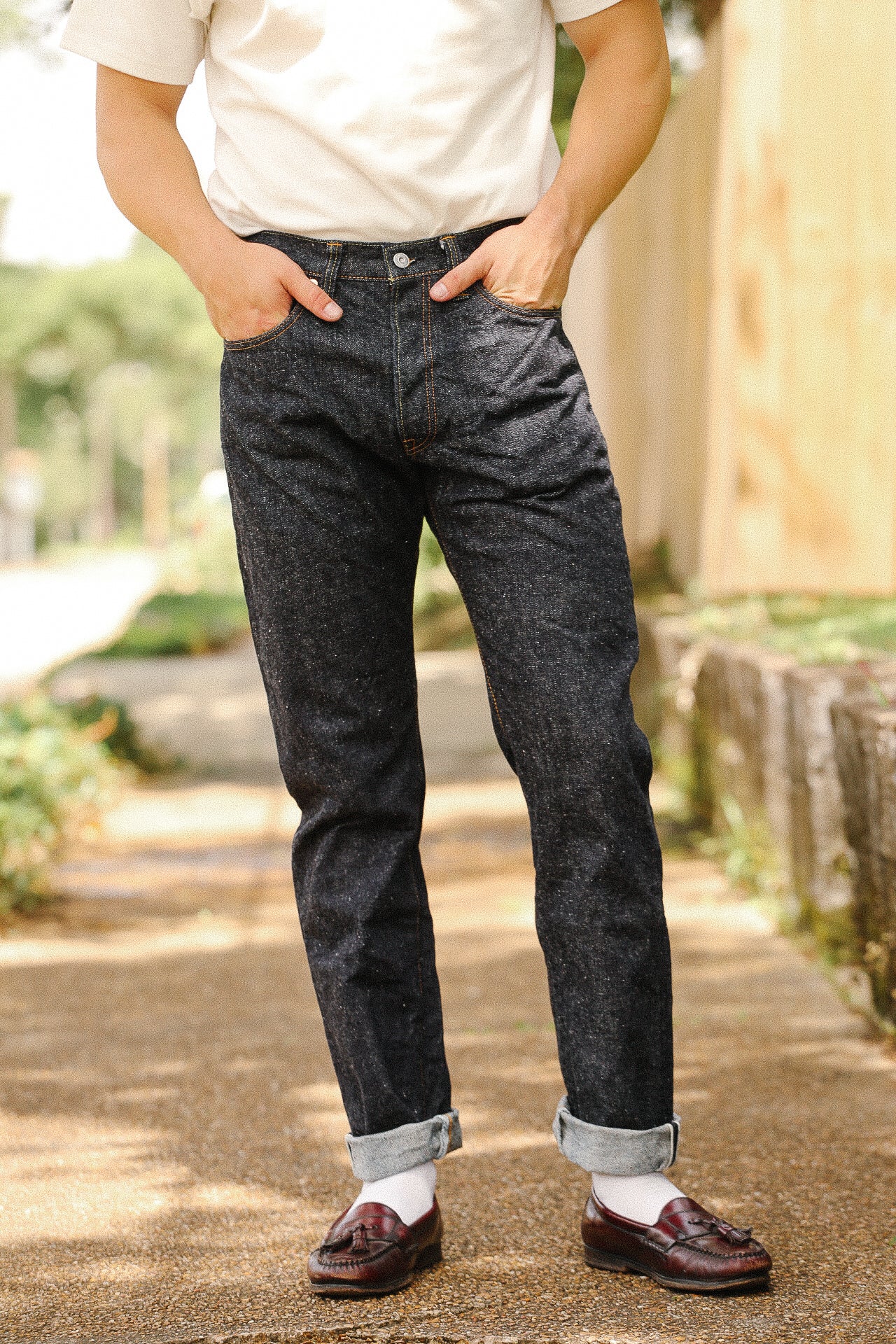 15oz Relax Tapered Jeans- Indigo (S0520XX) – Iron Shop Provisions