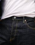 17oz Selvedge Denim Straight Cut Jeans - Natural Indigo IH-634N