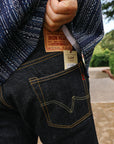 17oz Selvedge Denim Straight Cut Jeans - Natural Indigo IH-634N