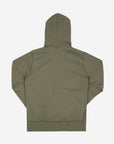 14oz Ultra Heavyweight Loopwheel Cotton Zippered Hoodie - Olive IHSW-10-OLV