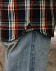 Heavy Flannel Shirt- Navy and Blue (502553)