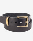 Heavy Duty "Tochigi" Leather Belt - BLACK
