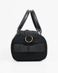 21oz Denim and Buttero Leather Holdall - Superblack IHE-24-BLK