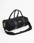 21oz Denim and Buttero Leather Holdall - Superblack IHE-24-BLK