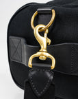 21oz Denim and Buttero Leather Holdall - Superblack IHE-24-BLK
