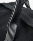 21oz Denim and Buttero Leather Holdall - Superblack IHE-24-BLK
