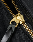 21oz Denim and Buttero Leather Holdall - Superblack IHE-24-BLK