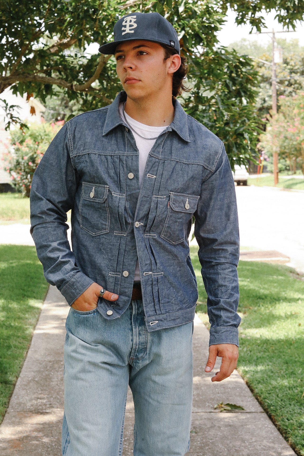 2nd Type Chambray Jacket- Blue (W902-J) – Iron Shop Provisions