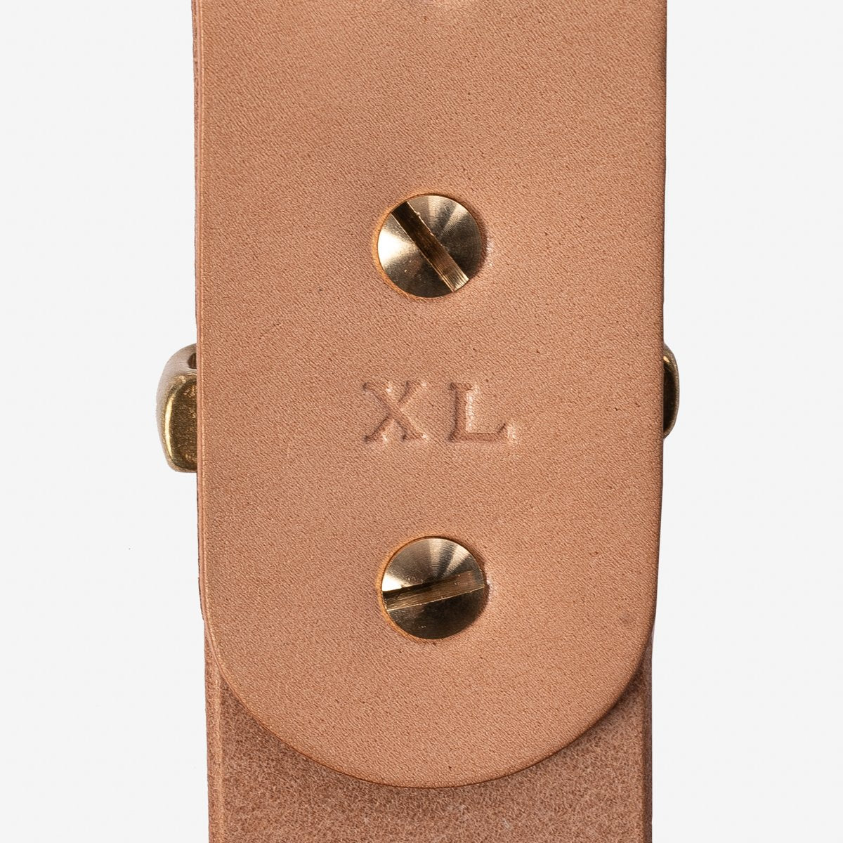 Heavy Duty "Tochigi" Leather Belt - NATURAL
