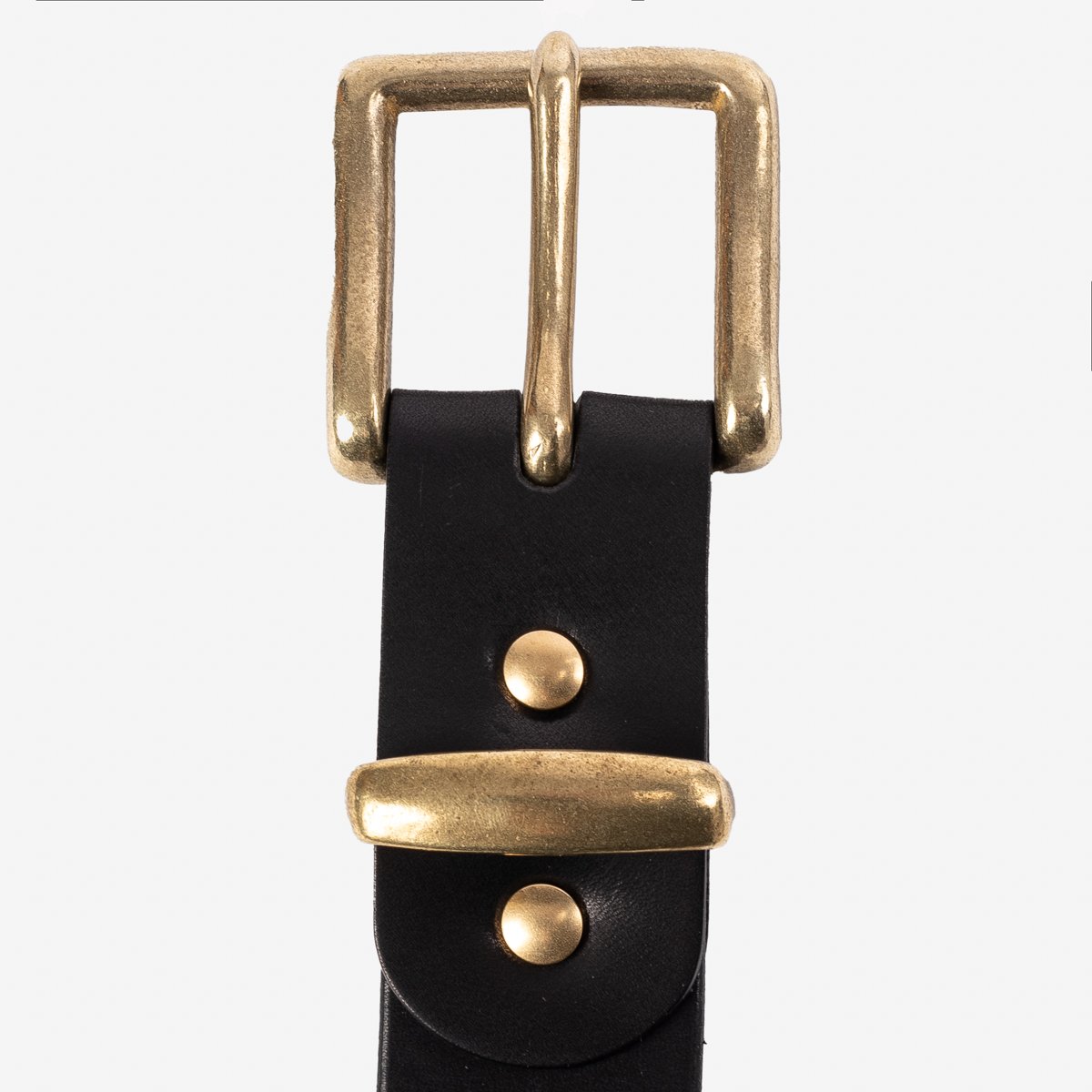 Heavy Duty "Tochigi" Leather Belt - BLACK