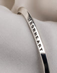 "V" Profile Bangle - Sterling Silver