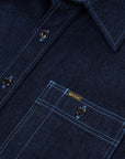 10oz Selvedge Denim Work Shirt - Indigo Overdyed Blue