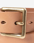 Heavy Duty "Tochigi" Leather Belt - NATURAL