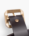 OGL Single Prong Garrison Buckle Leather Belt - Brown