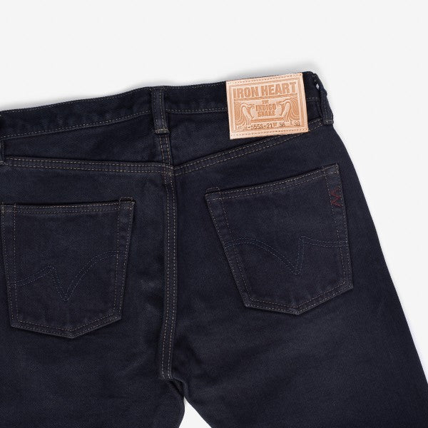 IH-555S-21od 21oz Selvedge Denim Super Slim Cut Jeans - Indigo Overdyed Black