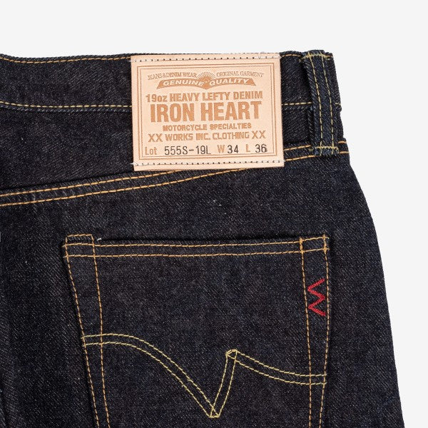 19oz Left Hand Twill Selvedge Denim Super Slim Cut Jeans - Indigo IH-555S-19L