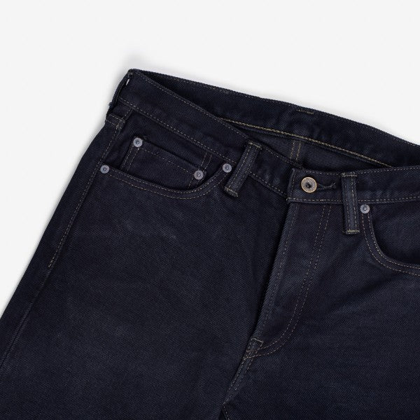 IH-555S-21od 21oz Selvedge Denim Super Slim Cut Jeans - Indigo Overdyed Black