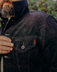 IHJ-69-BLACK Corduroy Modified Type III Jacket