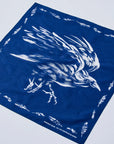 Yatagarasu Crow Pattern Bandana- Blue