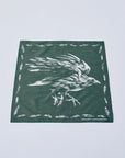 Yatagarasu Crow Pattern Bandana- Olive