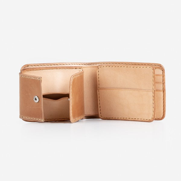 Small Shell Cordovan Wallet - Natural