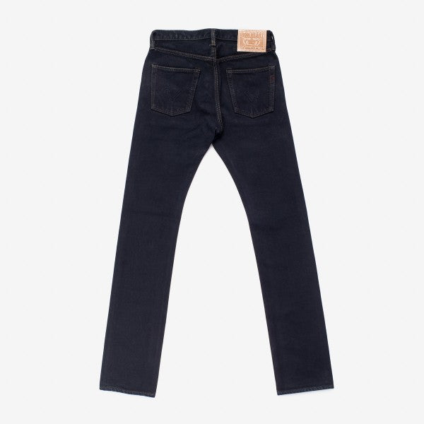 IH-555S-21od 21oz Selvedge Denim Super Slim Cut Jeans - Indigo Overdyed Black