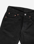 14oz Selvedge Denim Slim Tapered Cut Jeans - Black/Black IH-777S-142bb