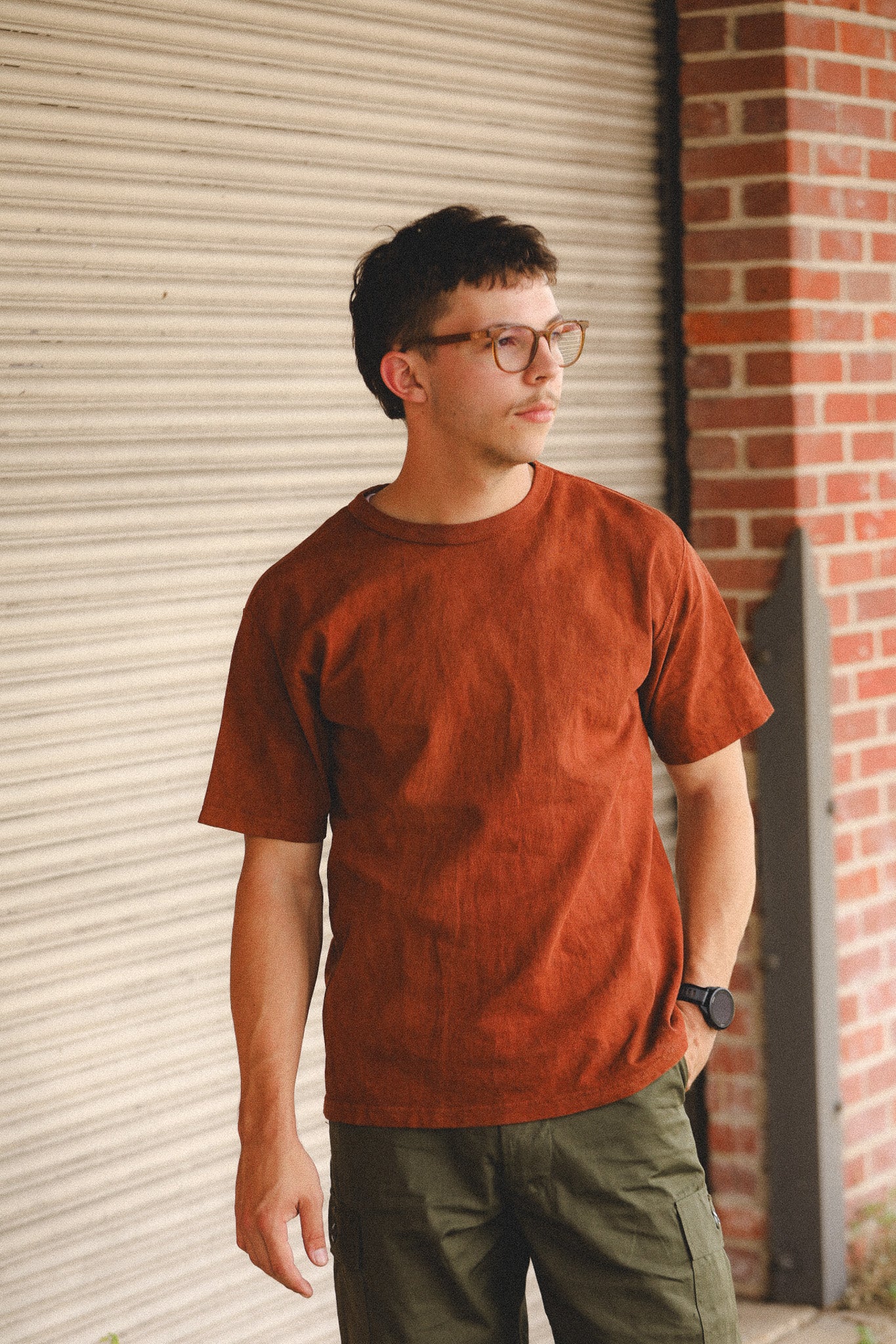 8198 Studio D'Artisan Amami Oshima Mud Dyed Loopwheeled T-Shirt