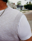 Sweater Vest - Natural Marled Yarn