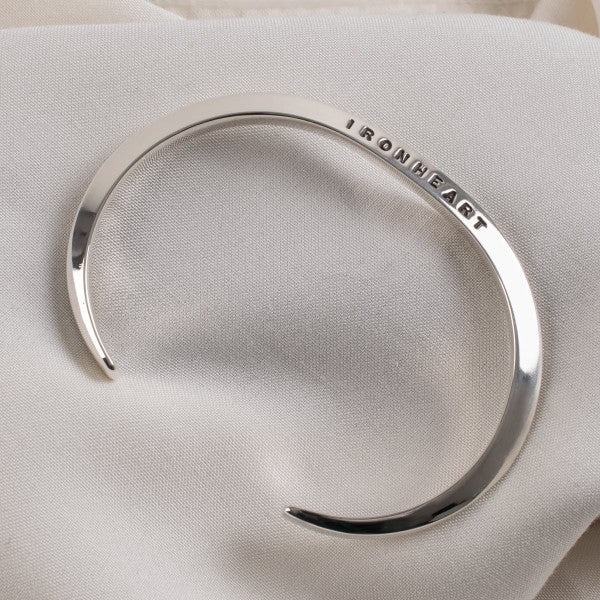 &quot;V&quot; Profile Bangle - Sterling Silver