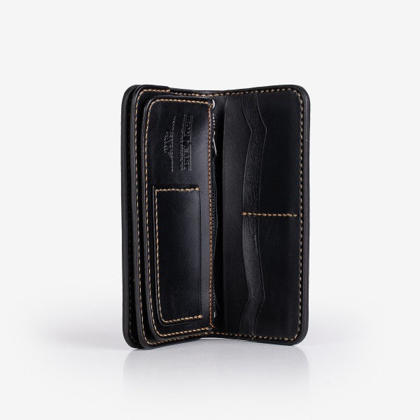 Long Shell Cordovan Wallet - Black IHG-03-BLK – Iron Shop Provisions