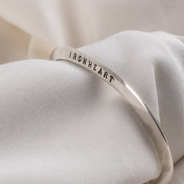 &quot;V&quot; Profile Bangle - Sterling Silver