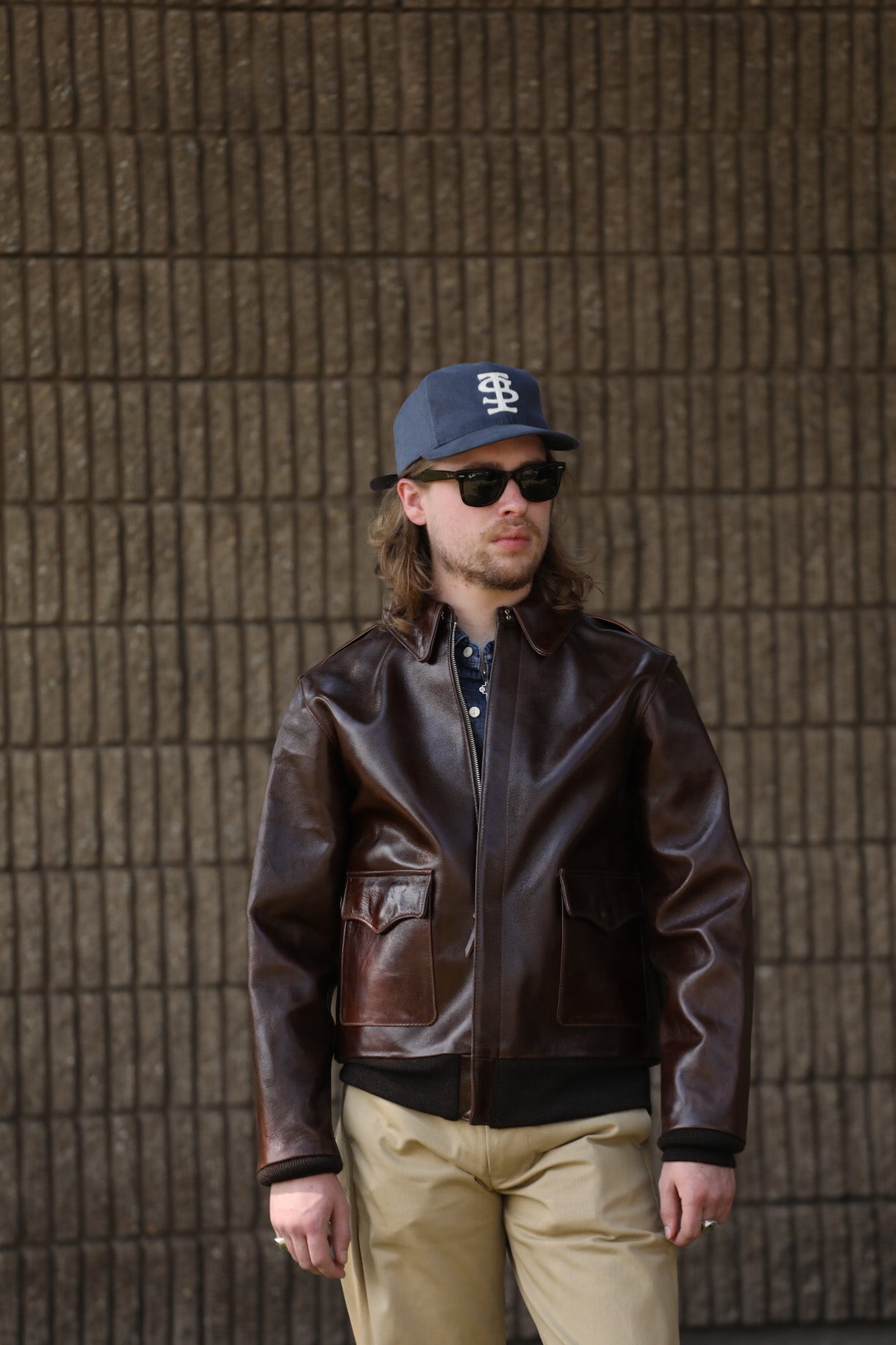 A-2 Leather Jacket- Pull Up Horse Brown – Iron Shop Provisions
