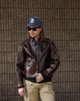 A-2 Leather Jacket- Pull Up Horse Brown
