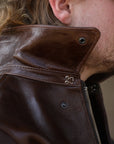 A-2 Leather Jacket- Pull Up Horse Brown