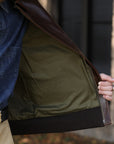 A-2 Leather Jacket- Pull Up Horse Brown