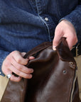 A-2 Leather Jacket- Pull Up Horse Brown
