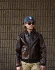 A-2 Leather Jacket- Pull Up Horse Brown