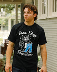 ANM x ISP "Denim Cat" Loopwheel Tee-Black