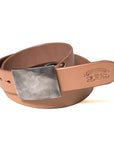 Studio D’artisan FLAT BUCKLE LEATHER BELT-Natural (B-83)