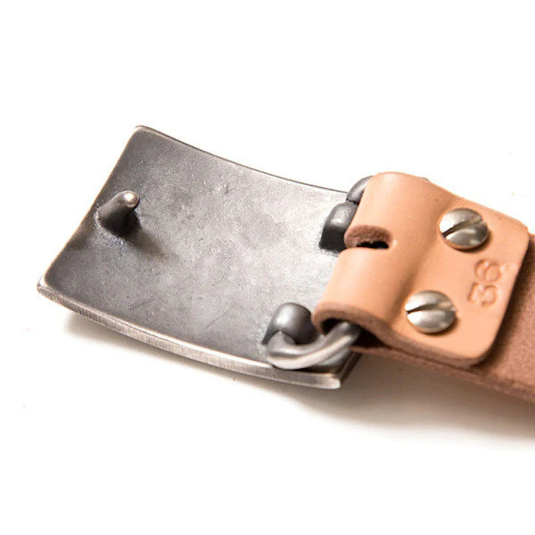Studio D’artisan FLAT BUCKLE LEATHER BELT-Black (B-83)