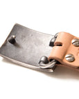 Studio D’artisan FLAT BUCKLE LEATHER BELT-Black (B-83)